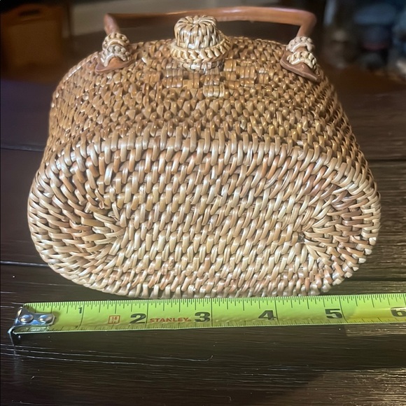 Trapeze Rattan Handbag - Picture 7 of 8